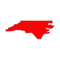 Karte von North Carolina illustriert vektor