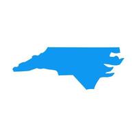 north carolina karta illustrerad vektor