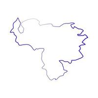 venezuela karte illustriert vektor