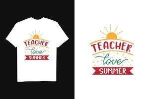 glad lärare dag t-shirt design vektor