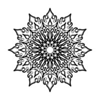 handgezeichnetes Mandala. dekoration in ethnischer orientalischer gekritzelverzierung. vektor