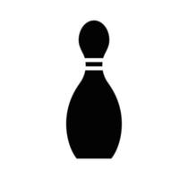 Pin-Bowling-Symbol Vektor-Logo-Design-Vorlage vektor