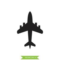 flygplan ikon vektor logotyp formgivningsmall