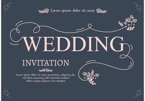 Hochzeits-Einladungs-Karte vektor