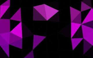 ljus lila vektor lysande triangulär mall.