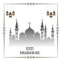 eid mubarak vektor, ramadan önskar. arabisk islamisk bakgrund. gratulationskort design, arabiska lamps.moon, moské, eid mubarak. inlägg på sociala medier, bannermall för sociala medier, vektor