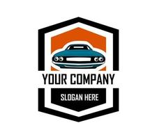 Muscle-Car. Logo. Vektor isoliert