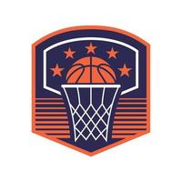 basket logotyp vektor. basket sport logotyp vektor