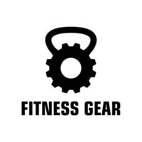 fitness utrustning logotyp koncept. gym ikon mallar vektor