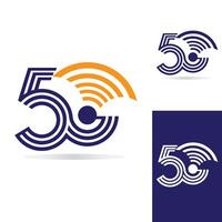 5g-Netzwerklogo. Logo-Netzwerk 5g-Verbindung. Nummer 5 und Buchstabe g. vektor