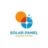 Logo-Design für den Reinigungsservice für Solarmodule vektor