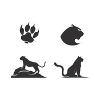 Tiger-Logo und Maskottchen entwerfen Tiervektorillustration vektor
