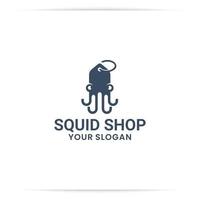 logo oktopus shop, kaufen, markt vektor