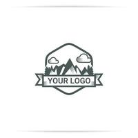 Logo-Design Berg Vorlage Vektor