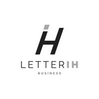 anfangsbuchstabe ih symbol logo design inspiration vektor