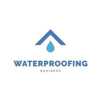källaren vattentätning ikon logotyp design inspiration vektor