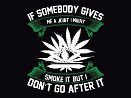 cannabis t-shirt design vektor fil