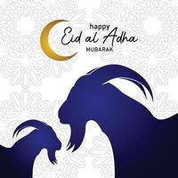 eid al adha bakgrundsdesign vektor