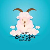 eid al adha bakgrundsdesign vektor