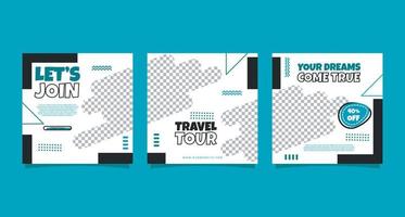 tour reisen urlaub urlaub werbung poster design social media vorlage