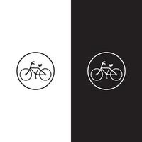 Fahrrad-Logo-Illustrationsdesign vektor