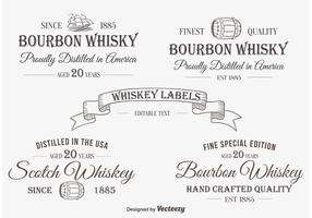 Whisky Label / Insignien vektor