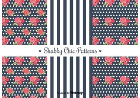 Gratis Shabby Chic Patterns vektor