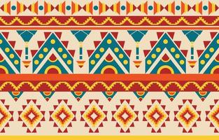 navajo native american tyg sömlösa mönster, geometrisk tribal etnisk traditionell bakgrund, designelement, design för matta, tapeter, kläder, matta, interiör, broderi vektorillustration. vektor