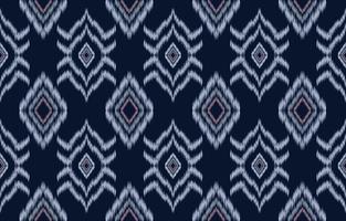 tyg ikat sömlösa mönster geometriska etniska traditionella broderi style.design för bakgrund, matta, matta, sarong, kläder, vektorillustration. vektor