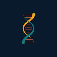 dna menschliches genetisches Design-Logo. vektor