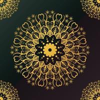 Luxus islamische goldene Farbe Mandala Design Hintergrund Design islamische Ornament vektor