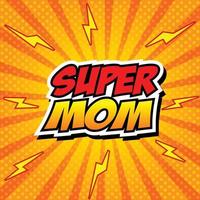 Supermom-Comic-Sprechblase, Cartoon vektor