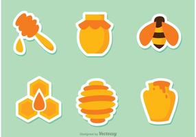 Honey Bee Stickers vektor
