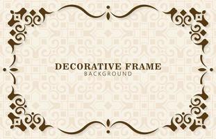 vintage dekorativ ram designmall vektor