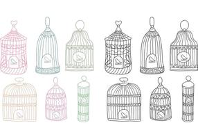 Gratis Vintage Bird Cage Vector