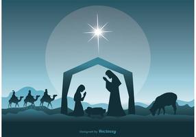 Nativity scen illustration vektor