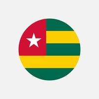 Land Togo. Togo-Flagge. Vektor-Illustration. vektor