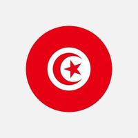 land tunesien. Tunesien-Flagge. Vektor-Illustration. vektor
