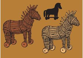 Trojanische Pferde Vektoren
