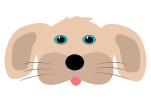 söt hund ansikte med blå ögon blandare. vektor illustration isolera på vitt
