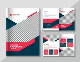 Corporate Business Bifold-Broschüre-Design-Vorlage vektor