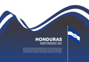 honduras självständighetsdagen bakgrund banner affisch för nationellt firande den 15 september. vektor