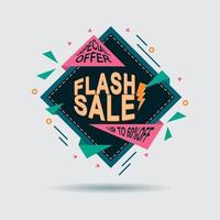 Design von Verkaufsbanner-Vorlagen. Rabatt-Tags, Sonderangebot-Tags. Cybersale-Rabatte. Flash-Sale-Einkaufssymbole vektor