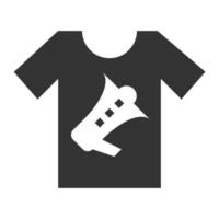 t-shirt utskrift ikon vektorillustration, marknadsföring, försäljning vektor