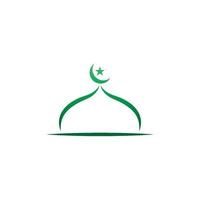 Moschee-Logo-Symbol-Design-Vorlage-Illustration vektor