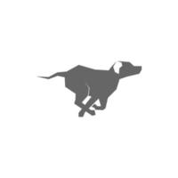 hund ikon logotyp illustration mall vektor