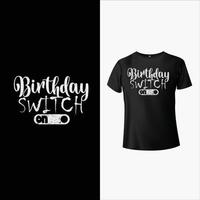 Geburtstag T-Shirt-Design vektor