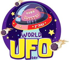 World Ufo Day affischdesign vektor