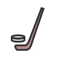 Eishockey gefülltes Liniensymbol vektor
