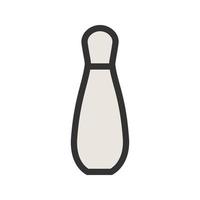 bowling pin fylld linje ikon vektor